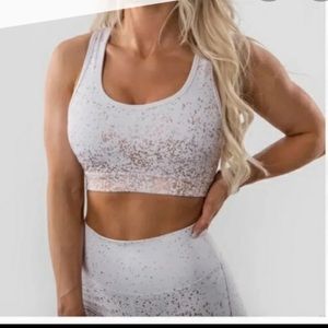 BUFFBUNNY COLLECTION White and rose gold bra